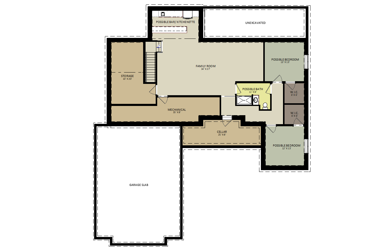 FlemingLower Level Floor Plan